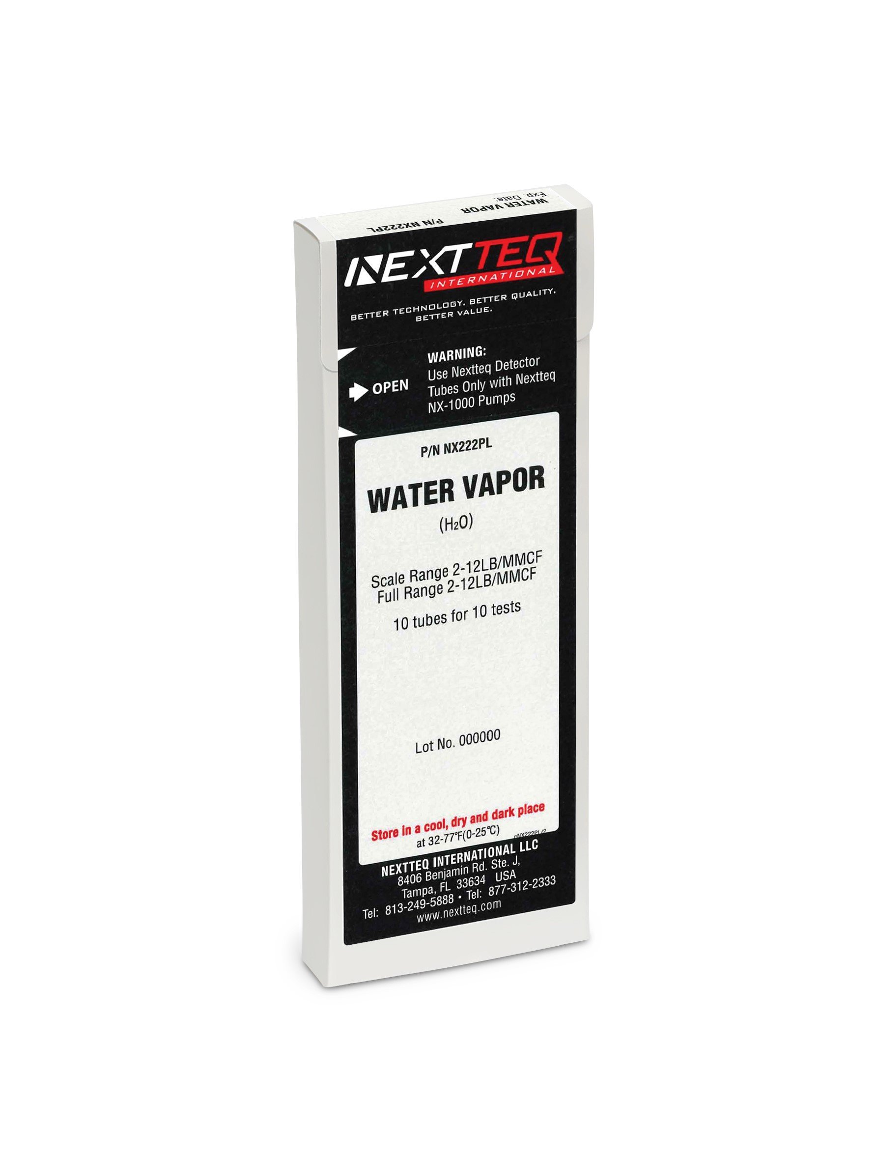NX222PL Water Vapor Tubes (2-12 lbs/MMCF)