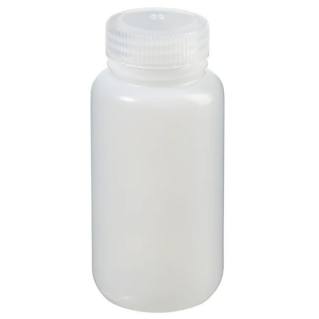 Plastic Bottle Wide Mouth LDPE, 8 oz (Pk/12)