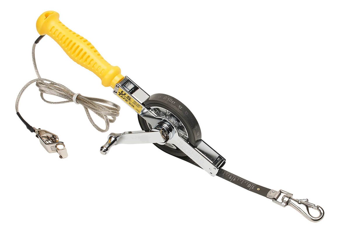 Gauging Tape, 50' Black Etched (Ft/in/8ths)