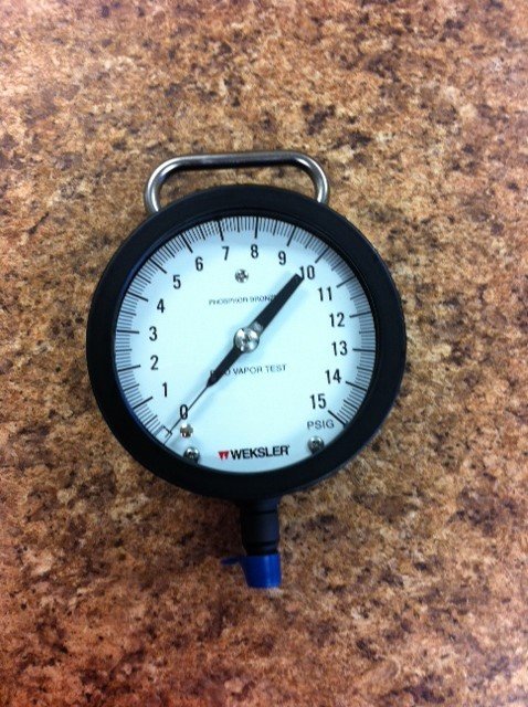 Reid Vapor Test Gage 0-30 psi